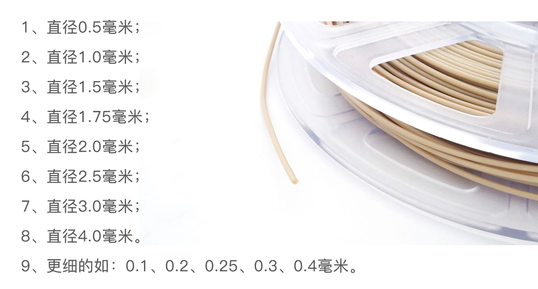 peek单丝规格 peek单丝规格